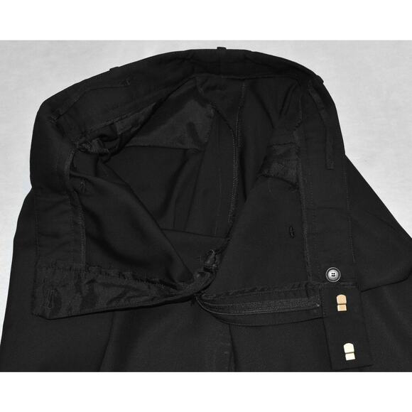 B2 Auth GUCCI Black Wool Faux Slash Pocket Straight Dress Pants Size 40 US 4/6 - Picture 5 of 8